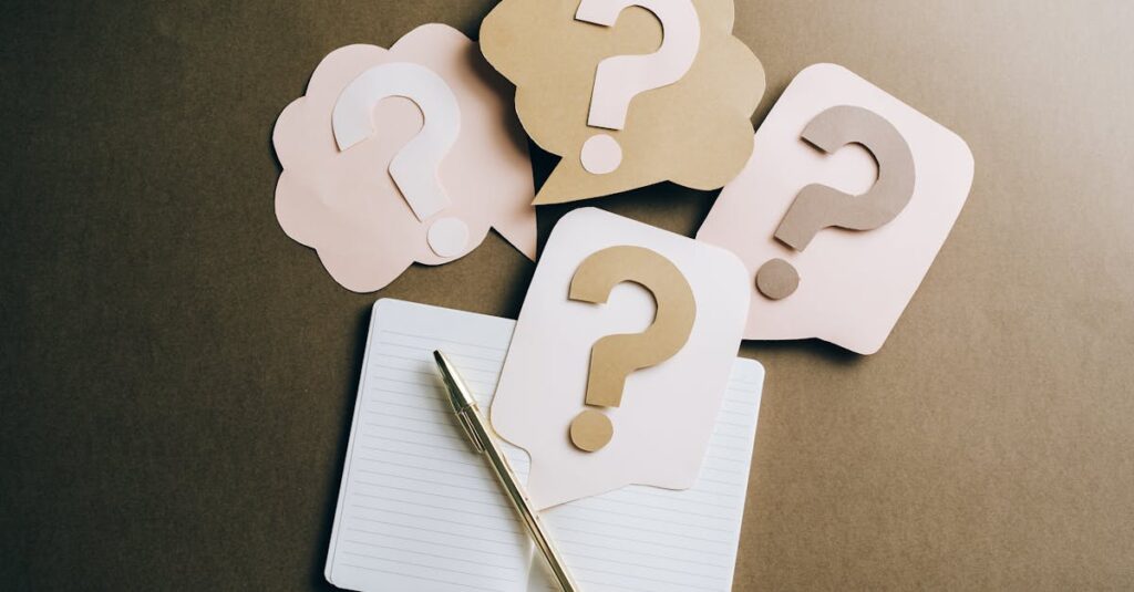 AIがブログネタを提案してくれる様子を描いたイラスト。ネタ切れの悩みが解消されたイメージ。