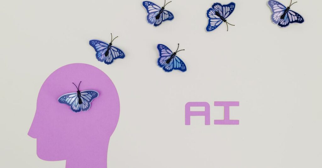 AIを使ってブログタイトル案を大量に出しながら悩みから解放される初心者ブロガーのイメージ